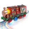 Launch Train with Folding Garage and Three Small Cars, Suitable for 3+ view 1