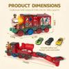 Launch Train with Folding Garage and Three Small Cars, Suitable for 3+ view 2