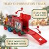 Launch Train with Folding Garage and Three Small Cars, Suitable for 3+ view 4