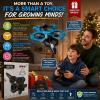 BEACONDESI Remote Control Plane Drone for Kids, LED Fighter Jet Flying Toy with 2 Batteries, Easy to Fly RC Airplane for Beginners, Altitude Hold, 360 Flips, Indoor Outdoor Gift, Green view 4