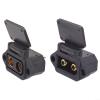 Noteflora QS8-S Male Female Electrical Connector Kit 600V 200A Nylon Gold-Plated Copper Spark-Proof Anti-Static Coupler With Protective Housing For Industry Use(male + female) view 1