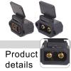 Noteflora QS8-S Male Female Electrical Connector Kit 600V 200A Nylon Gold-Plated Copper Spark-Proof Anti-Static Coupler With Protective Housing For Industry Use(male + female) view 3