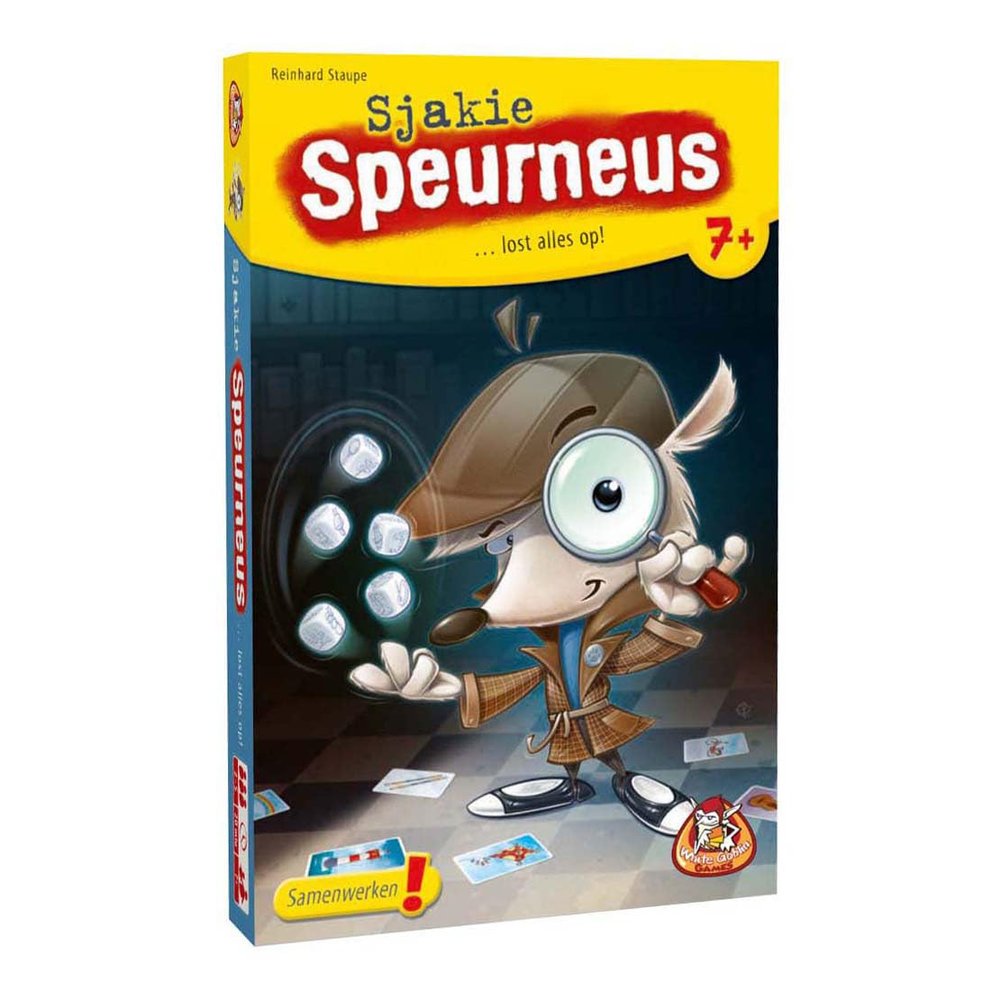 White Goblin Games detective game Sjakie Scavenger Nose - Yellow Series for children