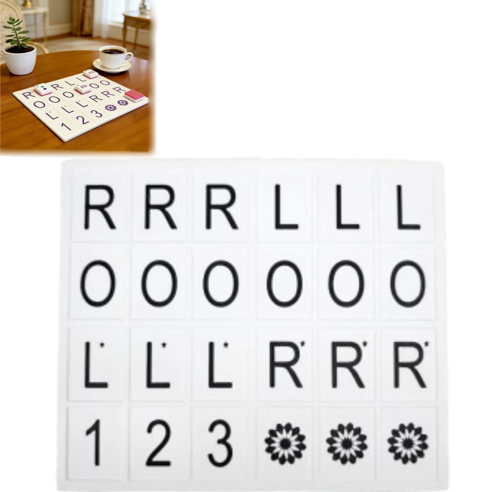3D Printed Mahjong Solo Practice Board, Portable Tile Pattern Learning & Strategy Practice Boards, Compact Mahjong Learning Tool for Beginners & Enthusiasts