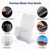 36 Pack Clear Clamshell Protector Cases for Premium Carded Cars, Wall Mount Storage Display Compatible with Hot Wheels Premium Line, 7.6 x 5.9 x 2 in view 3
