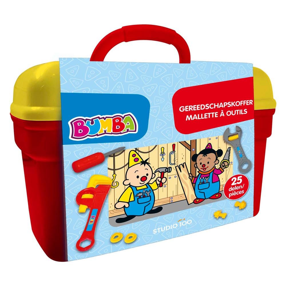 Bumba Toy Tool Box Yellow with Tools for Children