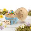 Custom Easter Egg Hollow Fillable Egg Keepsake, Personalized Engraved Wooden Easter Eggs Gifts for Boy Girl, Reusable Easter Basket Decoration & Gift for Kids view 3