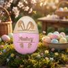 Custom Easter Egg Hollow Fillable Egg Keepsake, Personalized Engraved Wooden Easter Eggs Gifts for Boy Girl, Reusable Easter Basket Decoration & Gift for Kids view 4
