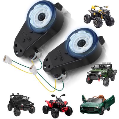 24v Motor High Speed RS555-50000RPM 2Pcs Kids Ride On Car Gearbox for Power Wheels Motor Gearbox Upgrade Replacement Parts for Kids Ride on Car