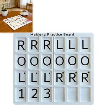 3D Printed Mahjong Solo Practice Board, Portable Tile Pattern Learning & Strategy Practice Boards, Compact Mahjong Learning Tool for Beginners & Enthusiasts