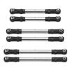 COMODO Stainless Steel Turnbuckles Steering Link Rod Set for 1/10 Scale RC Cars 6pcs Replacement Suspension Parts view 1
