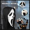 AMANKA Ghostface Mask,Halloween scream Mask,Full Head Horror Cosplay with Party Decoration Props view 2