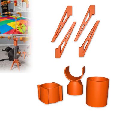 KEJKHA Stabilizing Support Base Compatible with Air Toobz Building System | Anti-Tip Feet for Tall Towers and Complex Structures | Structural Support Accessory for STEM Play