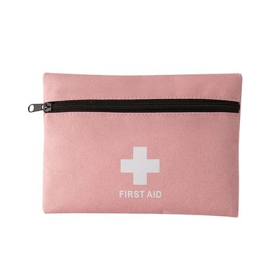 Mini First Aid Kit,Premium Emergency Medicine Rescue Bag,Waterproof Portable Travel Medical Storage Pouch for Home Office Vehicle Camping Workplace Outdoor (Pink,7.875.71inch)