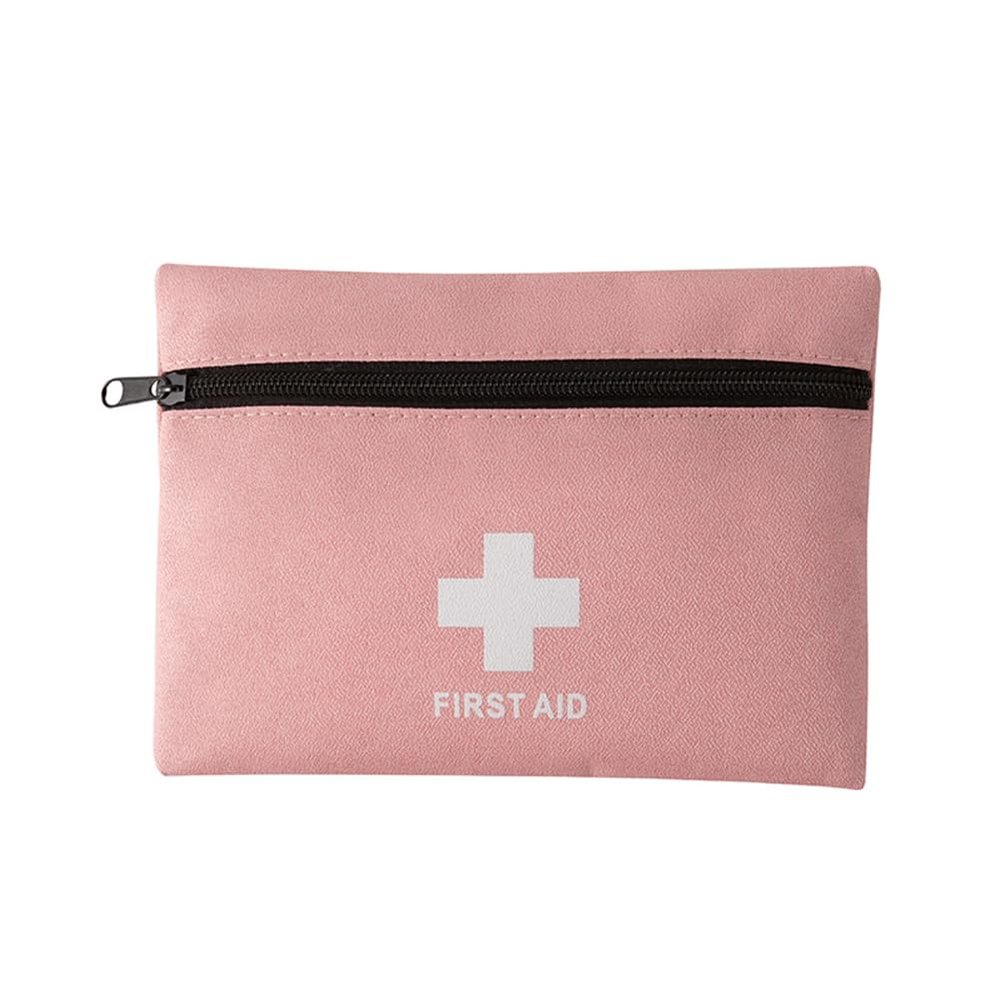 Mini First Aid Kit,Premium Emergency Medicine Rescue Bag,Waterproof Portable Travel Medical Storage Pouch for Home Office Vehicle Camping Workplace Outdoor (Pink,7.875.71inch)