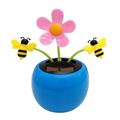 GoodsMeiSSS Solar Dancing Flower Automotive Ornament Swinging Animated Dancer Toy Car Dashboard Decor Suncatchers Solar Apple Blossom Bobblehead Windowsill Decoration for Car Home Decor