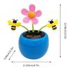 GoodsMeiSSS Solar Dancing Flower Automotive Ornament Swinging Animated Dancer Toy Car Dashboard Decor Suncatchers Solar Apple Blossom Bobblehead Windowsill Decoration for Car Home Decor view 2