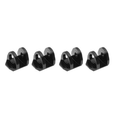 COMODO 4pcs Aluminum Shock Absorber Cap Covers for 1/14 1/18 RC Crawler Cars Metal Protector Compatible with Mojave GROM GROM GROM(Black)