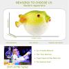 AENIMELY Realistic Large Soft Rubber Pufferfish Figurine Ocean Animal Collectible Marine Life Sculpture for Home Decor Office Desk Display Stress Relief Squeeze Toy view 2