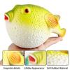 AENIMELY Realistic Large Soft Rubber Pufferfish Figurine Ocean Animal Collectible Marine Life Sculpture for Home Decor Office Desk Display Stress Relief Squeeze Toy view 3
