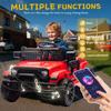 NEWDOOD 24V Ride on Truck Car w/Parent Remote Control, Ride on Toys w/4-Wheel Suspension, Power Display, Bluetooth, Music, LED Headlight, Electric Car for Kids Aged 3+, Red view 4