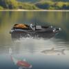 LUNUMAOS Small Bait Boat, RC Fishing Bait Boat with 1968FT Remote Range, 4.4LB Load Capacity, 16 Positioning Points, Level 6 Wind and Wave Resistance, Speed Cruise, Night Lights view 4