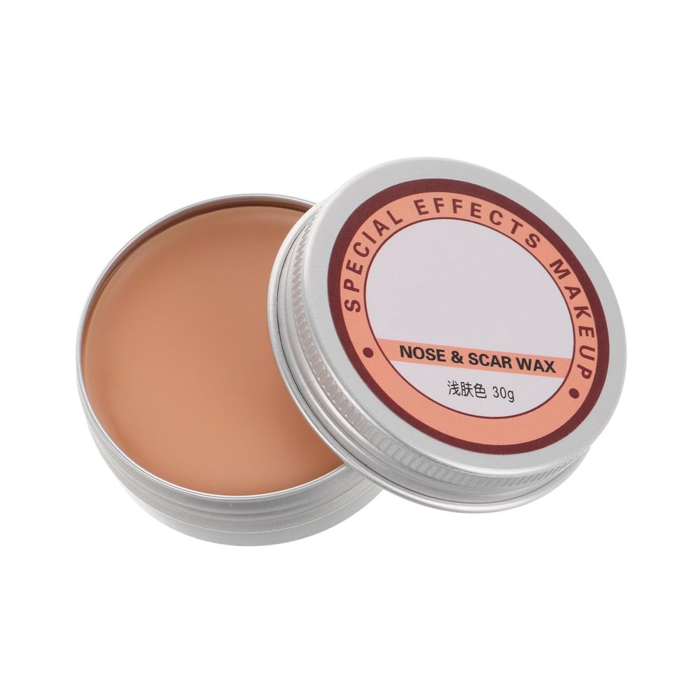 GLEAVI Scar Wax for Face and Nose Fake Wound Skin Wax 30g Light Skin Tone Halloween Special Effects Makeup for Cosplay Stage Body Paint