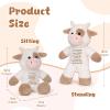 15" Inspirational Cow Stuffed Animal, You Are Braver Than You Believe Gift view 3