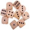 10Pcs 20mm Wooden D6 Dice, Durable Board Games Round Corner 6 Sided Dice Creative Wooden Crafts Entertainment Toy for Adults Practical and clever view 1