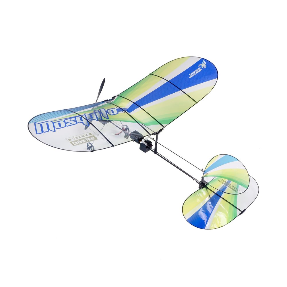 AEORCACC E43 Mosquito RC Airplane PNP Kit, 360mm Carbon Fiber Indoor Aircraft 3CH Fixed Wing RC Plane,Easy to Fly for Beginners (E4305)