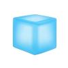 Stress Relief Toy, Frosted Ice Cube Squeeze Toy Anxiety Relief Glow-in-the-Dark Snowflake Stress Cube Sensory Toy Soft Stretchy Cube Pinch Toy Party Favors (Blue) view 1