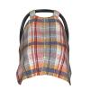 Spring Plaid Baby Car Seat Cover & Breastfeeding Nursing Cover - Breathable Stretch Fabric Multi-Use Nursing Cover for Breastfeeding view 2