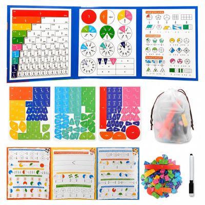 Magnetic Fraction Tiles Circles Playbook Homeschool Math Manipulatives