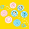 ZYIHNIRB Children's Wooden Flywheel Toy Traditional Toy Mini Size Easy Storage Smooth Surface for Children Medium, Blue view 4