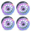 1.8" Aluminum Wheels Dazzling colour Beadlock Wheel Rim For Axial SCX24 AX24 1/24 4pcs/set view 1