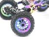 1.8" Aluminum Wheels Dazzling colour Beadlock Wheel Rim For Axial SCX24 AX24 1/24 4pcs/set view 3