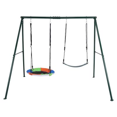 ToysCentral Basics Triangular Frame Swinging Hammock Rack Wear Resist Multi-Player Swinging Stand Multi-Purpose for Universal Swing Soft Board Swing