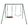 ToysCentral Basics Triangular Frame Swinging Hammock Rack Wear Resist Multi-Player Swinging Stand Multi-Purpose for Universal Swing Soft Board Swing view 1