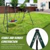 ToysCentral Basics Triangular Frame Swinging Hammock Rack Wear Resist Multi-Player Swinging Stand Multi-Purpose for Universal Swing Soft Board Swing view 3