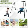 ToysCentral Basics Triangular Frame Swinging Hammock Rack Wear Resist Multi-Player Swinging Stand Multi-Purpose for Universal Swing Soft Board Swing view 4