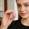 Playful Apple Squishy Fidget Gadget, Slow Rebound Toy Perfect for On-the-Go Calm Pinks view 3