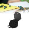7 Dice Case Box, Dice Box Storage Tray PU Leather Sponge Dice Display Holder Portable for Travel Black Hex view 4