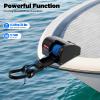 35LBS Electric Boat Anchor Winch with Remote Control, 12V DC 100ft Braided Rope 700Lbs Breaking Strength for Boats Up to 24ft Marine Lake River (Black) view 3