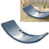 Plastic Balance Board with Bouncy Ball, Indoor Sensory Toy for Improving Concentration and Coordination, Curved Rocking Rocker Board for Home or School Learning and Play (Blue) view 2