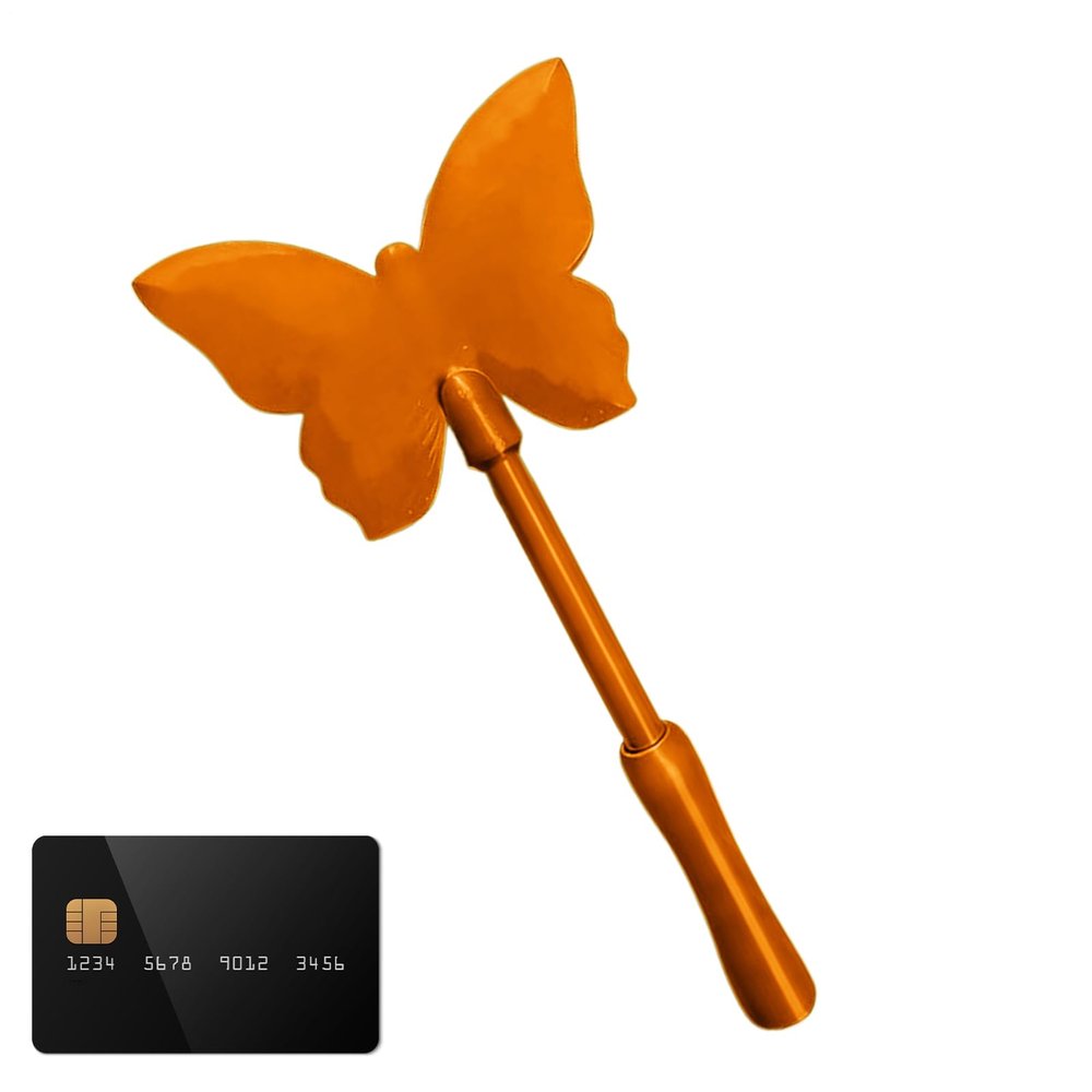 Credit Card Holder Wand,3D Printed Butterfly Payment Tool,Contactless Payment Wand - for Women Travelers Travel Road Trips Students Daily Commute Parking Lot Gas Station