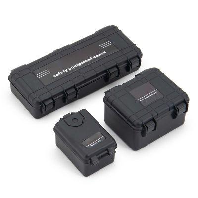 Eacam RC Decorative Box, Bright Color, Lightweight and Portable 3pcs Tool Box for HSP Axial Wraith RC Crawler Truck, Made of Plastic, Real