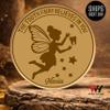 Personalized Tooth Fairy Gold Coin - Custom Name Lost Tooth Keepsake - Commemorative Fairy Reward for Kids - Magical First Tooth Gift, Tooth Fairy Believes in You Token for Boys and Girls (C-01) view 2