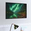 500 Pieces Wooden Jigsaw Puzzles for Adults Magical Northern Lights Mountain Lake Nature Artwork Relaxation Game for Travel Lovers view 2