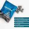 Replacement Chromium Steel Marbles for STEM Toys, Marble Run, Brain Games, GraviTrax, Gravity Maze, Marble Maze - Great for All Toys & Games requiring a 1/2-inch Ball. (Pack of 20) view 3