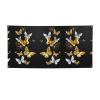Elevate your next celebration with Gold White Butterflies Black printed party banner designed to bring life and color to any festive setting. view 1
